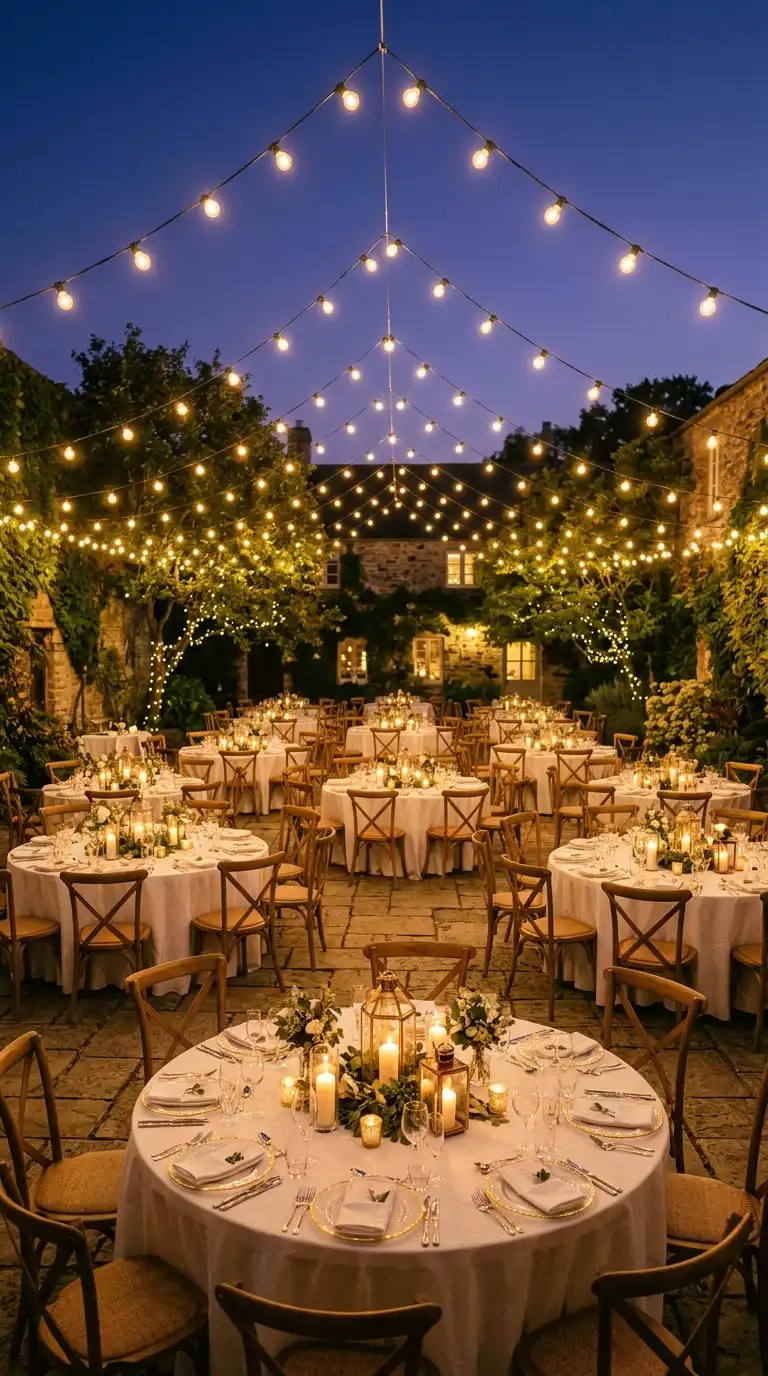 Warm Bistro String Lighting