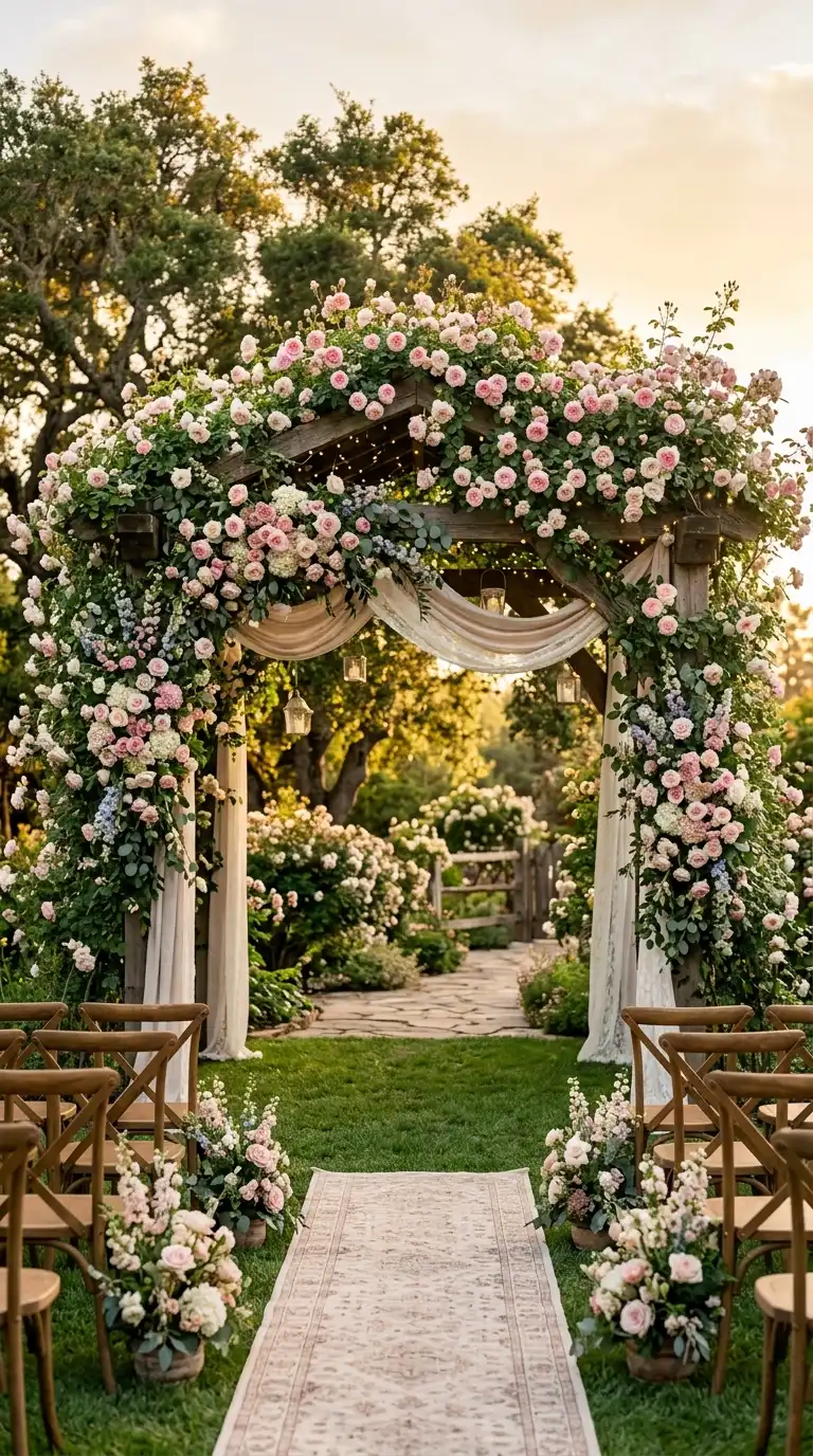 Climbing Rose Ceremony Arbor