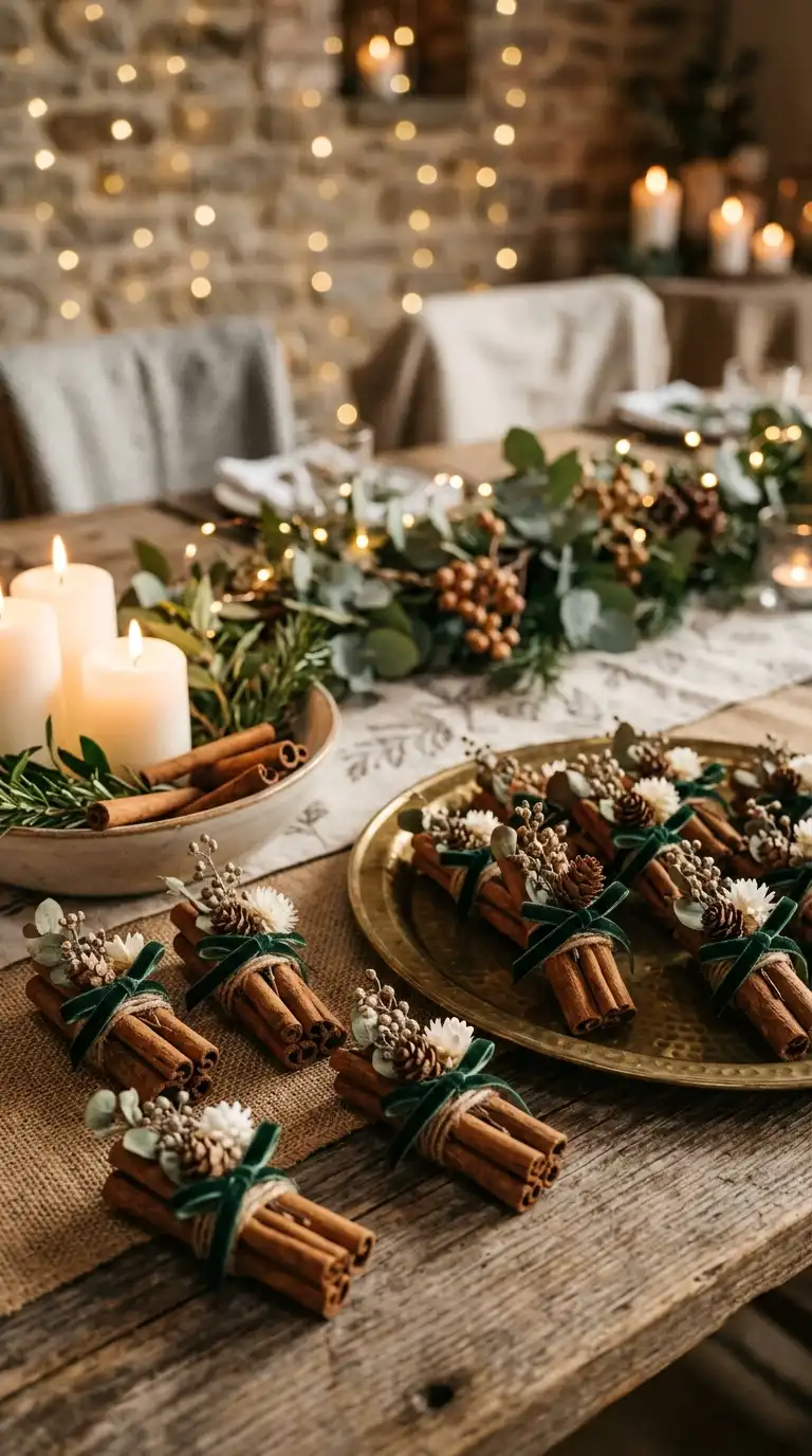 DIY Cinnamon Stick Wedding Favors