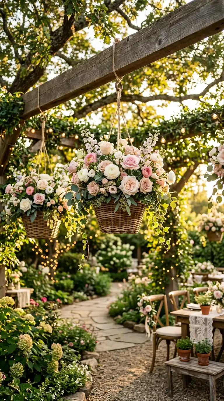 Hanging Floral Basket Decorations