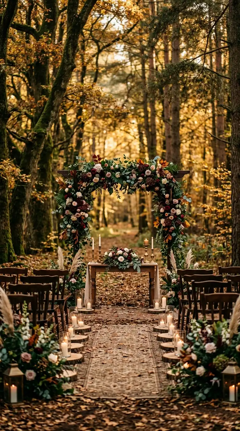 Romantic Forest Green Color Palette