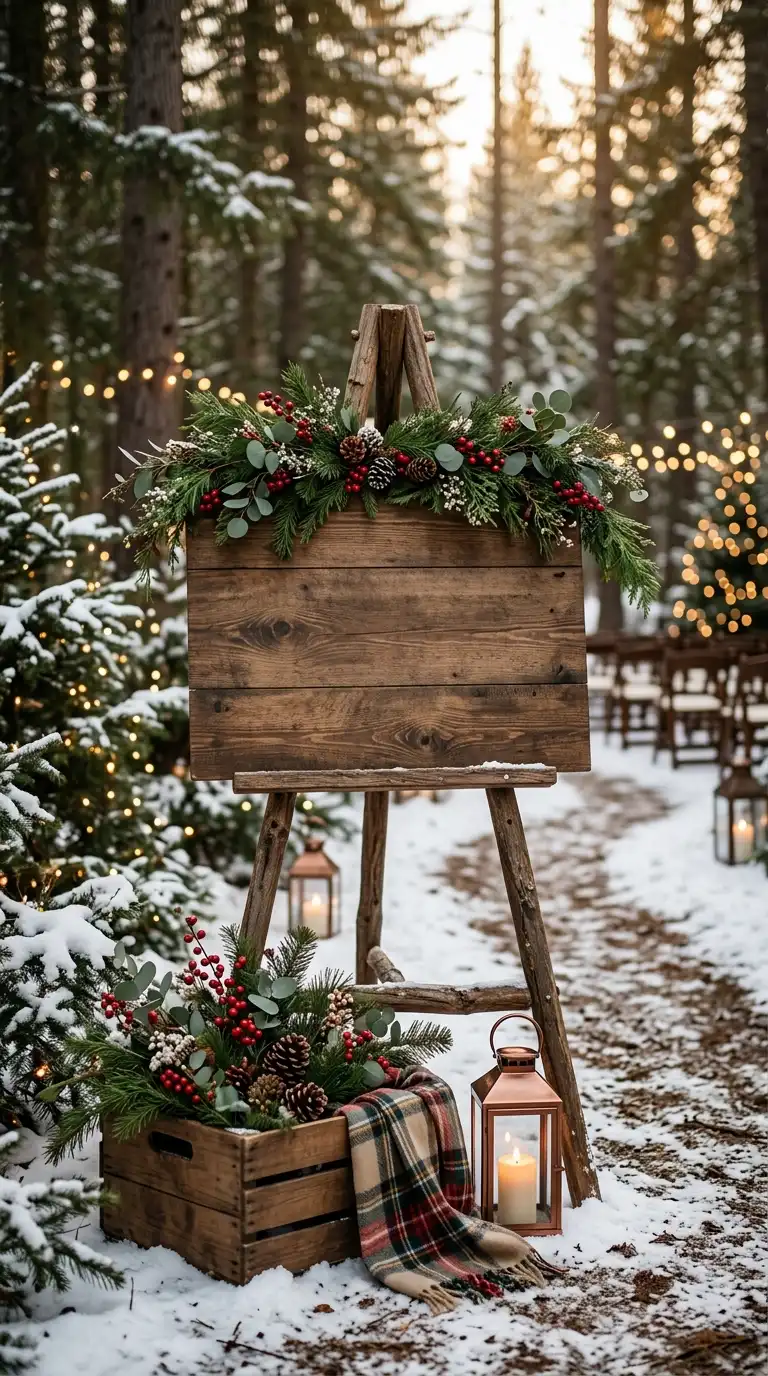 Rustic Wooden Wedding Sign Displays