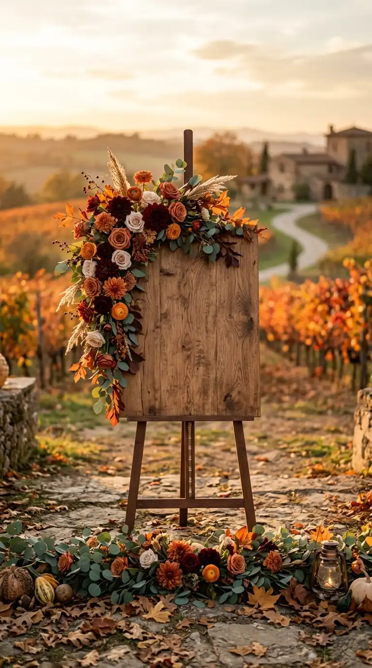 Rustic Wooden Wedding Welcome Sign