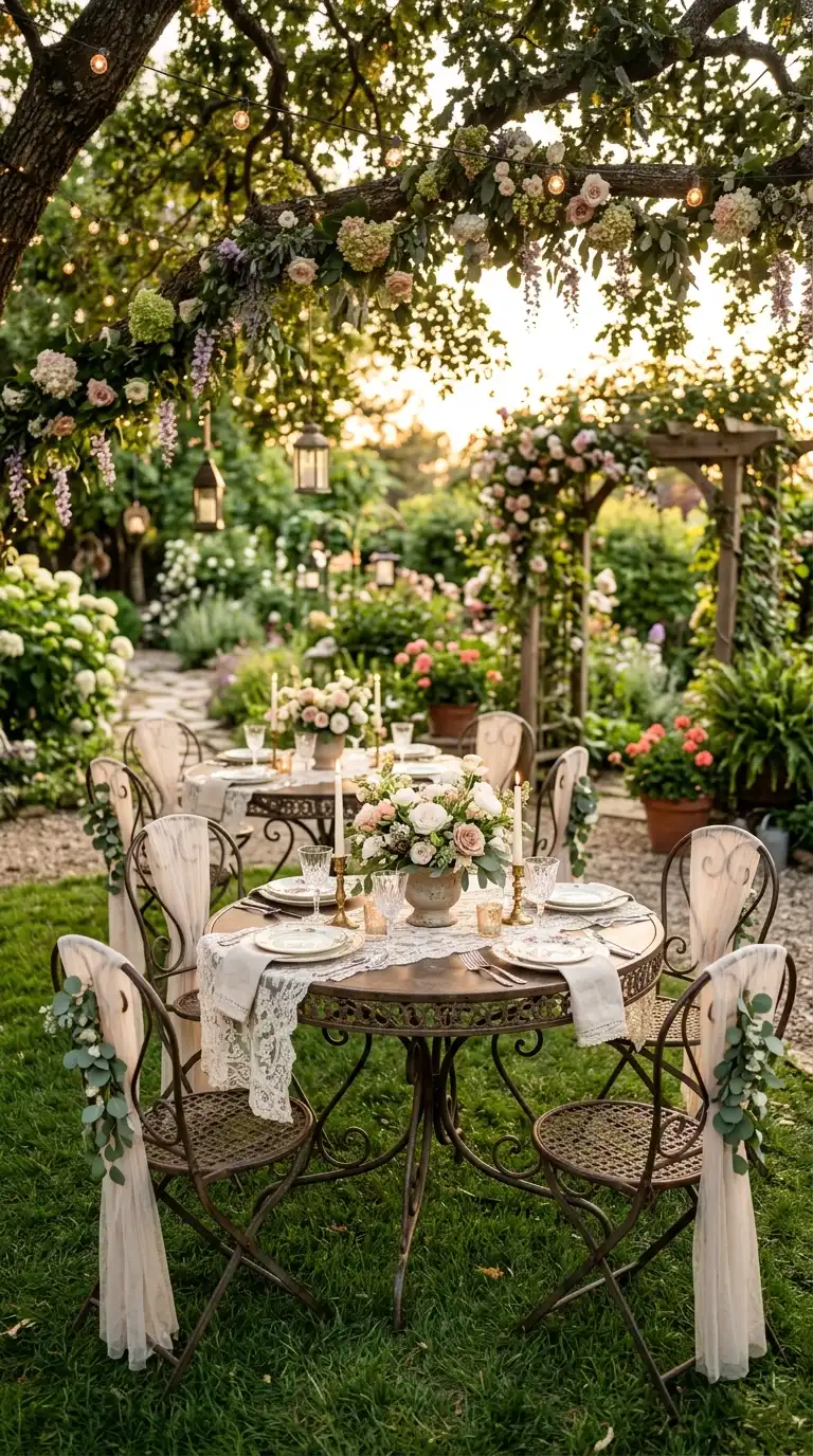 Vintage Garden Bistro Tables