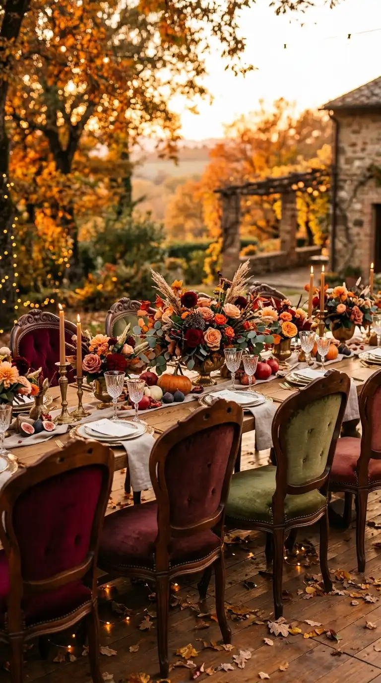 Vintage Velvet Wedding Reception Chairs